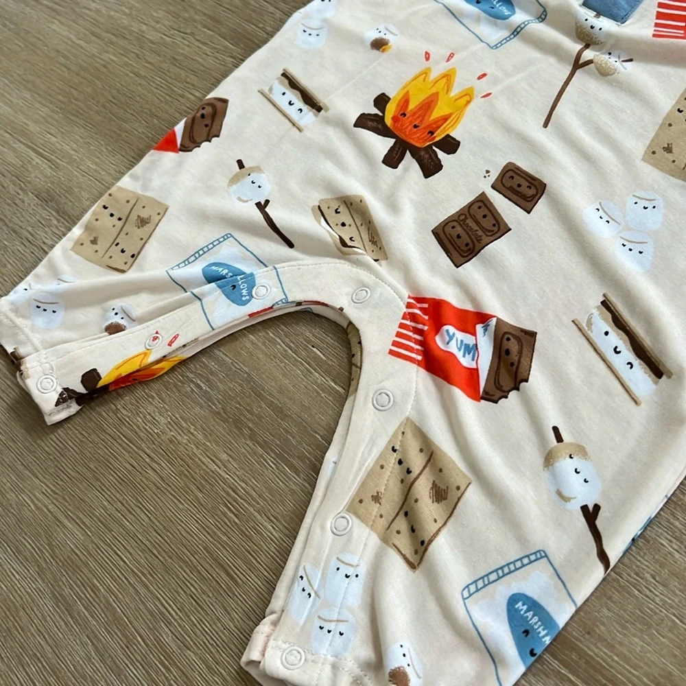 Angel Dear Bamboo Uni Romper S’mores 0-3 months